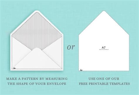 Printable Envelope Liner Template